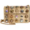 Kurt Geiger London Medium Kensington Octavia Crystal Leather Convertible Crossbody Bag