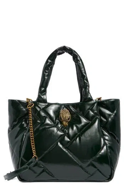 Kurt Geiger London Medium Kensington Puff Embellished Top Handle Shopper In Open Green