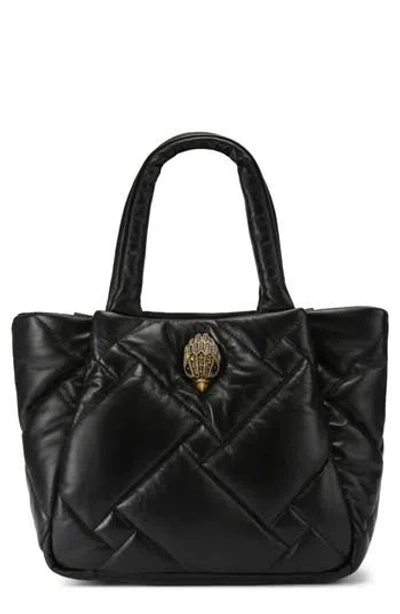 Kurt Geiger London Medium Kensington Puff Quilted Leather Shopper Bag In Black