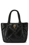 Kurt Geiger London Medium Kensington Puff Quilted Leather Shopper Bag In Black