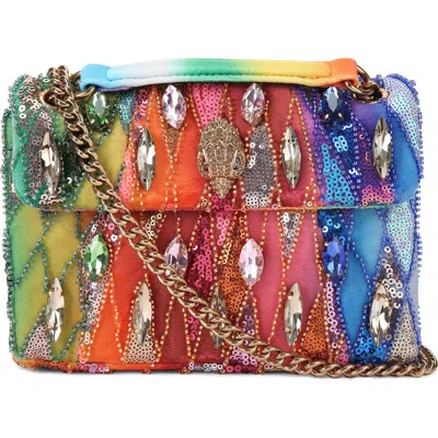 KURT GEIGER KURT GEIGER LONDON MEDIUM KENSINGTON SEQUIN SHOULDER BAG
