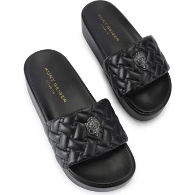 Kurt Geiger London Meena Eagle Platform Sandal In Black