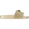 Kurt Geiger London Meena Eagle Slide Sandal In Gold