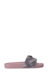 Kurt Geiger London Meena Eagle Slide Sandal In Pink