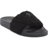 Kurt Geiger London Meena Faux Shearling Slide Sandal In Multi