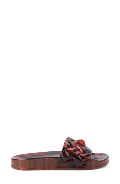 Kurt Geiger London Meena Jelly Slide Sandal In Open Brown