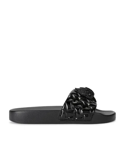 Kurt Geiger London Meena Large Eagle Slides In Black