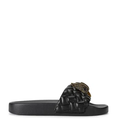 Kurt Geiger London Meena Large Eagle Slides In Black