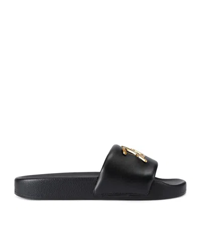 Kurt Geiger London Meena Logo Slides In Black