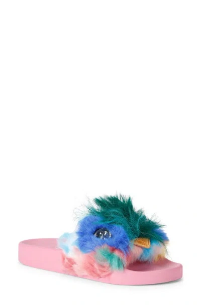 Kurt Geiger London Meena Mascot Slide Sandal In Open Pink