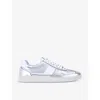 Kurt Geiger Metallic Lloyd Sneakers In Silver