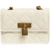 Kurt Geiger London Micro Brixton Quilted Shoulder Bag In Natural