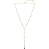Kurt Geiger Micro Eagle Pendant Y-necklace In Crystal/yellow Gold