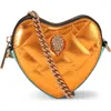 Kurt Geiger London Micro Heart Leather Crossbody Bag