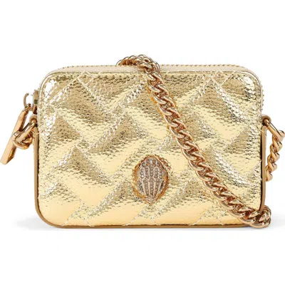 Kurt Geiger London Micro Kensington Camera Bag In Gold