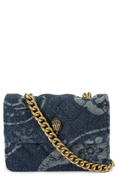 Kurt Geiger London Micro Kensington Crossbody Bag In Blue