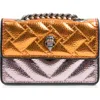 Kurt Geiger London Micro Kensington Faux Leather Crossbody Bag In Multi