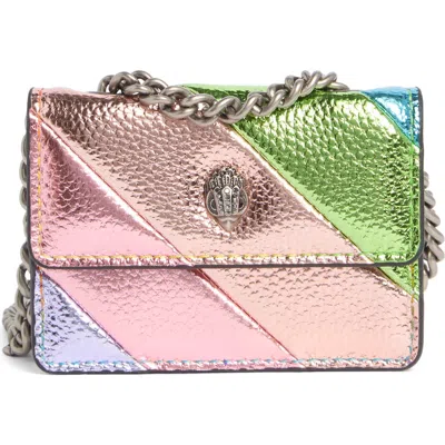 Kurt Geiger London Micro Kensington Faux Leather Crossbody Bag In Neutral