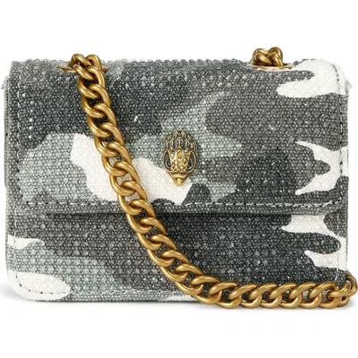 Kurt Geiger London Micro Kensington Faux Leather Crossbody Bag In Red