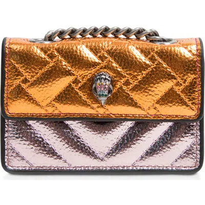 Kurt Geiger London Micro Kensington Faux Leather Crossbody Bag In Multi
