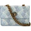 Kurt Geiger London Micro Kensington Faux Leather Crossbody Bag In Open White