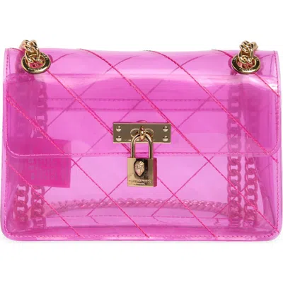 Kurt Geiger London Mini Brixton Clear Crossbody Bag In Pink