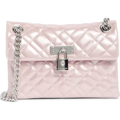Kurt Geiger London Mini Brixton Lock Leather Bag In Light/pastel Pink