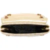 Kurt Geiger London Mini Brixton Lock Mixed Metallic Crossbody Bag In Natural