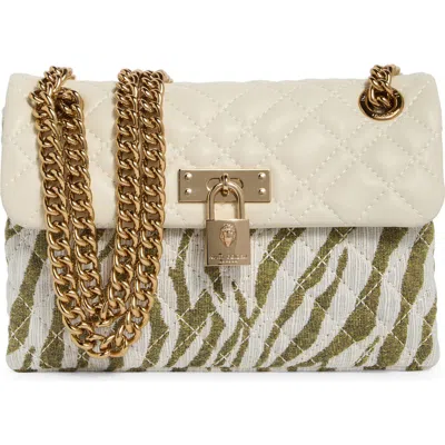 Kurt Geiger London Mini Brixton Mixed Media Crossbody Bag In Brown