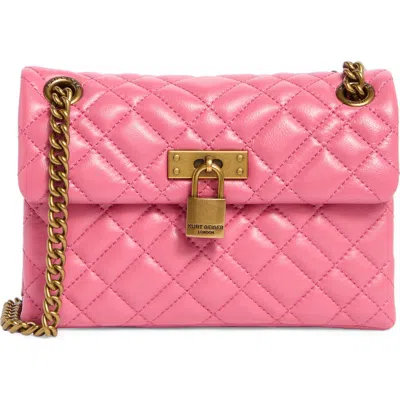 Kurt Geiger London Mini Brixton Quilted Leather Convertible Crossbody Bag In Pink