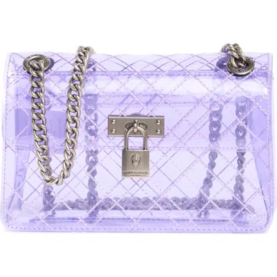Kurt Geiger London Mini Brixton Vinyl Convertible Shoulder Bag In Light/ Pastel Purple