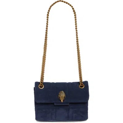 Kurt Geiger London Mini Kensington Convertible Leather Crossbody Bag In Navy