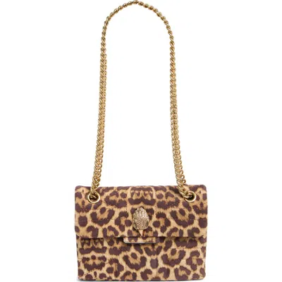 Kurt Geiger London Mini Kensington Convertible Leather Crossbody Bag In Open Brown