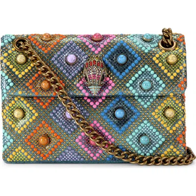 Kurt Geiger London Mini Kensington Crossbody Bag In Turquoise/aqua