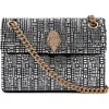 Kurt Geiger London Mini Kensington Crystals Convertible Crossbody Bag In Charcoal