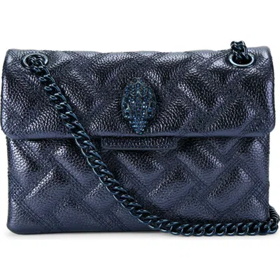 Kurt Geiger London Mini Kensington Drench Convertible Leather Crossbody Bag In Dark Blue