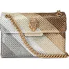 Kurt Geiger Mini Kensington Crossbody In Open Grey