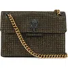 Kurt Geiger London Mini Kensington Fabric Convertible Crossbody Bag In Neutral