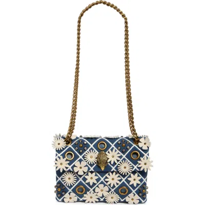Kurt Geiger London Mini Kensington Floral Appliquéé Leather Convertible Crossbody Bag
