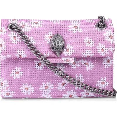 Kurt Geiger London Mini Kensington Floral Crossbody Bag In Pink