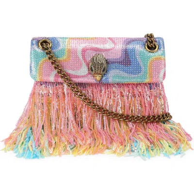 Kurt Geiger London Mini Kensington Fringe Convertible Crossbody Bag In Multi