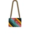 Kurt Geiger London Mini Kensington Fringes Multicolored Crossbody Bag In Multi
