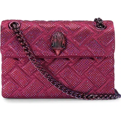 Kurt Geiger London Mini Kensington Quilted Convertible Crossbody Bag In Open Pink