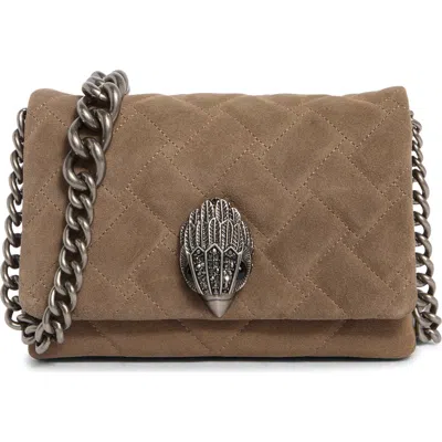 Kurt Geiger London Mini Kensington Quilted Convertible Shoulder Bag In Brown