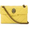 Kurt Geiger London Mini Kensington Quilted Crossbody Bag In Yellow