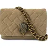 Kurt Geiger London Mini Kensington Quilted Leather Convertible Crossbody Bag In Brown
