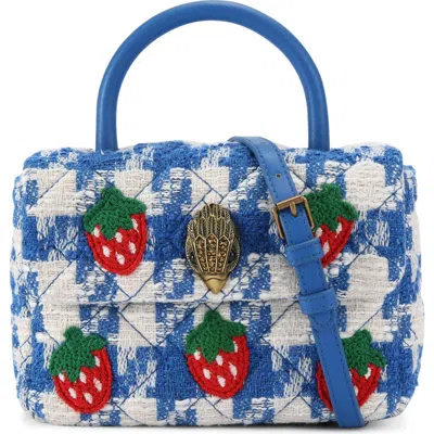 Kurt Geiger London Mini Kensington Top Handle Bag In Blue