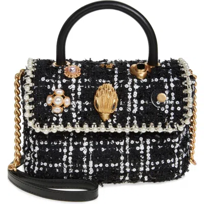 Kurt Geiger London Mini Kensington Top Handle Bag In Charcoal