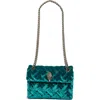 Kurt Geiger London Mini Kensington Velvet Shoulder Bag