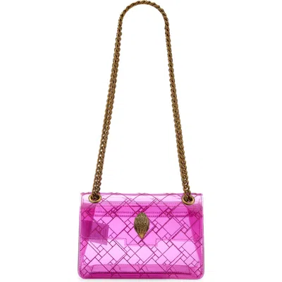 Kurt Geiger London Mini Kensington Vinyl Convertible Clear Crossbody Bag In Transparent